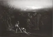 Adam Reproving Eve: Martin 1827
