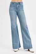 Risen Patch Pocket Wide Flare Jeans