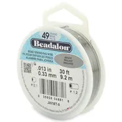 0.013" Bright 49 Strand Beadalon Wire (30ft)