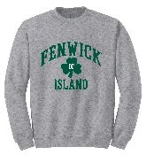 Fenwick Island, DE Shamrock crew neck sweatshirt — ProStitch Embroidery