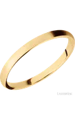 2 mm wide Domed 14K Yellow Gold band.