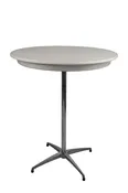 30″ Round Blow Mold Resin Pedestal Table – 30″ High