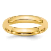 4mm Wedding Band Comfort-Fit 14k Yellow Gold