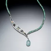 Asymmetric Necklace (blue)