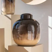 Dylan Enameled Lidded Urn