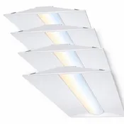 2x4 LED Troffer Light – Adjustable CCT (4-Pack)
