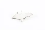 Polished White Gold Upper Peninsula Pendant