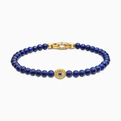 18K Gold and Lapis Lazuli Evil Eye Protective Bracelet