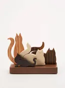 4 Cats Sculpture