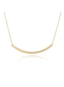 16" Gold Necklace Bliss Bar Textured Gold