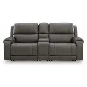 5Z - Pittson - 3-Piece Power Reclining Sectional Loveseat With Storage Console - Anchor