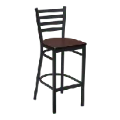 Ladder Back Metal Bar Stool
