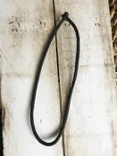 20″ Dark Brown Braided Leather Cord