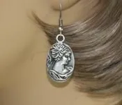 Cameo Style Earrings