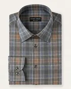 Antiqued Plaid Cotton Shirt