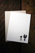 Black & White Robot Cards #1
