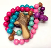 Bold Girl Children’s Rosary Featuring an Olivewood Cross