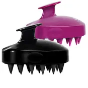 2-Pack Hair Scalp Massager Shampoo Brush -  (Black & Purple)