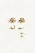 Ava Gold Stacker Earrings