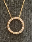 Diamond Circle Necklace