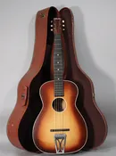 1950s Silvertone 605 Parlor Sunburst Acoustic Guitar w/OHSC