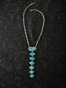 7-Stone Sleeping Beauty Cascade Necklace