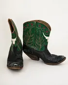 1950s Vintage Longhorn/Stars Inlay Cowboy Boots