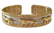 18k Panther Bangle Bracelet