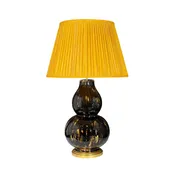 Avebury Table Lamp in Tortoise with Gilt Base