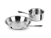 All Clad D3 - 2 Piece Open Saucepan & Skillet Starter Set Stainless