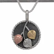 Aspen Beaded Disc Pendant