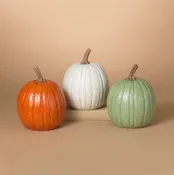 11"H Resin Harvest Pumpkin