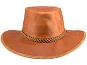 American Hat Makers Crusher Leather Hat