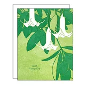 Angels Trumpet Sympathy Card by Navy Midnight Press — Minnesota Center for Book Arts