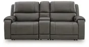 5Z - Pittson Power Reclining Sectional Loveseat with Console