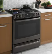 GE Profile 30″ Smart Slide-In Front Control Gas Range with No Preheat Air Fry