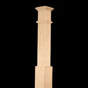 C-4095 Red Oak 7-1/2" x 56" Box Newel