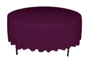 Aubergine 120" Round Poly Premier Tablecloth