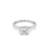 14k White Gold 1.80ct Round Brilliant Diamond Solitaire Ring