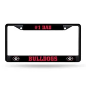 #1 Dad Georgia Black Chrome Frame