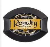 10.5″ X 8.5″ ROYALTY PLATES – BLACK 20 CT.