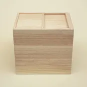 Azmaya Wooden Rice Bin