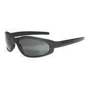 01-17G CurvEX Black Glossy Sunglasses w/ Smoke Lens & Black Accent