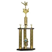3 Post Martial Arts Trophy (29 3/4")