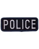 Police Tab Embroidered Patch — American Heroes