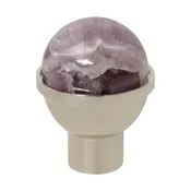 [Cabinet Knob AMHD-25NQ] Amethyst Half Dome Cabinet Knob