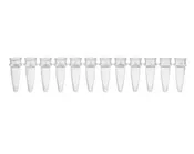 0.2 mL 12-Strip Tubes, No Caps, Natural, 800/CS, Globe Scientific, PCR-02S-12