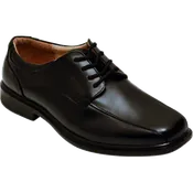 Benelaccio Boys' Leather Bicycle Toe Lace-Up Dress Shoes - Black