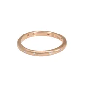 2.25 mm Modeled Band in 18k Rose Gold with White Diamonds