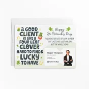 A Good Client is Like a Four Leaf Clover | Mailers with Envelopes